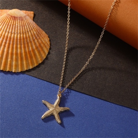 Jewelry - 5 for $25 Gold Color Star Fish Charm Necklace